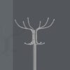 Coat Rack, Hall Tree, Free Standing, 12 Hooks, Entryway, Umbrella Holder, Contemporary & Modern - Silver - Image 2