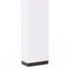 Contemporary Cape Coral Side Table With Tempered Glass Top - White - Image 10