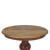 Round Turned Dining Table - Oak - Image 2