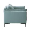 Mesut - Top Grain Leather Loveseat - Sage Green - Image 4