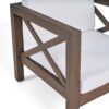 Brava - Modern Club Chair With Water Resistant Cushions - Gray / White - Image 13
