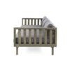 Claremont - 3 Seater Daybed With Slat Paneling And Water Resistant Cushions - Gray - Image 8