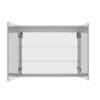 Bathroom Medicine Cabinet With Lights, LED Medicine Cabinet With Mirror, Double Door Lighted Medicine Cabinet With Defogger, Dimmer, Clock & Temp Display, 2 Outlets & USB Ports - Silver - Image 10