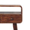 Mini Curved Console Table - Caramel - Image 5