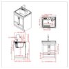 Maile - Laundry Cabinet With Pull-Out Faucet And Abs Sink - Pure White - Image 9