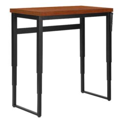 Computer Desk, Home Office, Standing, Adjustable, Laptop, Contemporary & Modern - Cherry