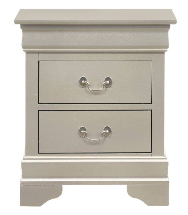 Louis Phillipe - Nightstand - Silver Champagne