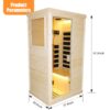 Single Person Spruce Far Infrared Sauna Hair - Natural - Image 6