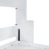 Full Size Murphy Bed With Hydraulic Lift & Desk Design - White - Image 11