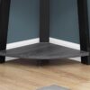 Bookshelf, Bookcase, Etagere, Corner, 5 Tier, For Office, Versatile Placement - Gray - Image 2