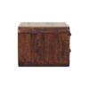 Curved Wall Mounted Bedside Table - Walnut - Image 3