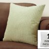 Pillows, Square, Insert Included, Decorative Throw, Hypoallergenic Polyester, Stylish Appearance - Green - Image 3