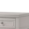 3 Drawer Nightstand With USB - Gray - Image 2