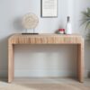 Rustic Modern Console Table With Drawer Storage - Natural Wood - Image 11