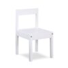 Della - 3-Piece Solid Wood Kids Table & Two Chair Set - White - Image 5