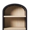 Modern 5 Shelf Open Arched Bookshelf - Black - Image 2