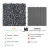 Interlocking Deck Tiles Plastic Waterproof Outdoor All Weather Anti-Slip Bathroom Shower Balcony Porch Strong Weight Capacity Upto 440 Lbs, Pebble Stone Pattern Pack Of 24 - Black - Image 9