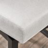 Quicksilvered - Upholstered Swivel Counter Stool With Wood Legs - Beige - Image 10