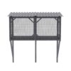 Premium Cat Window Box With Bug Proof Net For Large Indoor Cats Spruce Wood & Polyester - Antique Gray - Image 2