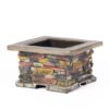 Outdoor Wood Bruning Magnesium Oxide Fire Pit With Lid - Natural Gray - Image 6