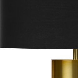 Lighting, Table Lamp, Concrete, Contemporary - Black / Gold