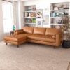 Anthony - Corner Sectional Sofa Left Facing - Orange - Image 5