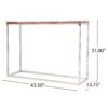 Console Table - Brown / Silver - Image 3