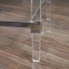 Ultra Modern Rectangle Coffee Table With Tempered Glass Surface - Clear - Image 5