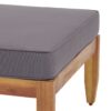 Bianca - Outdoor 3 Seater Sofa Chat Set With Ottoman - Teak - Image 7
