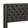 Full Upholstered Bed Transitional - Black - Image 5