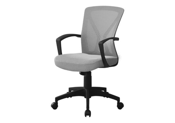 Office Chair, Adjustable Height, Swivel, Ergonomic, Comfortable Seating, Contemporary & Modern - Gray