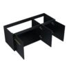 Contemporary 48" Wall Mounted Bathroom Vanity With Resin Sink And Soft Closing Doors And Line - Black Chestnut - Image 23