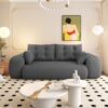 Human Dog Bed, Lazy Sofa Couch, Multifunctional Foldable Sofa Bed, 3 In 1 Teddy Fabric Sleeper Sofa Bed For Living Room Guest Bed, Playroom - Gray - Image 10