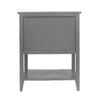 2 Drawer Side Table - Natural Rattan - End Table - Suitable For Bedroom, Living Room, Or Study - Gray - Image 13