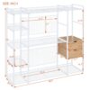 Open Style Wardrobe With Hanging Rails, Shelves And Drawers - White - Image 23