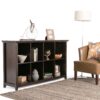 Amherst - 8 Cube Storage Sofa Table - Hickory Brown - Image 5