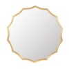 Round Sunburst Wall Mirror With, Wall Decor Mirror For Entryway Bedroom Living Room - Gold - Image 2