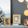 Vintage Photo Frame With Flower Design - Gold - Image 10