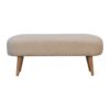 Boucle Hallway Bench - Cream - Image 9