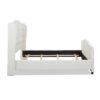 Marcella - King Upholstered Shelter Headboard Bed Set - Antique White - Image 4