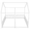 Metal Twin Size House Platform Beds 2 Shared Beds - Antique White - Image 7