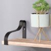 Floating Shelves, Long Wall Shelves (Set of 3), Wall Mounted Shelves & Brackets For Bedroom - Natural Wood - Image 5