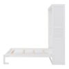 Full Size Murphy Classic Wall Bed With Shelves - White - Image 5