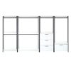 Fiona - Freestanding Walk In Closet System With Metal Frame Durable Storage Solution Melamine - White - Image 3