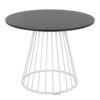 Canary Cosmo - Contemporary Dining Table - White / Black - Image 2