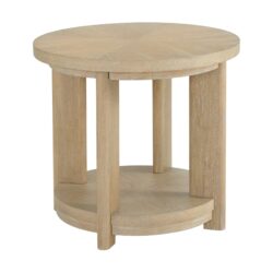 Clove - Round Accent Table - Tan