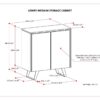 Lowry - Medium Storage Cabinet - Distressed Charcoal Brown - Image 8