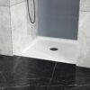 Shower Base, Centered Drain And Single Threshold - White - Image 2