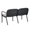 Luna - Outdoor Patio Loveseat With Frame And Cushions Weather Resistant Pp Material - Beige / Black - Image 8