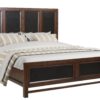 Branson - King Size Panel Bed, Two Tone - Brown - Image 2